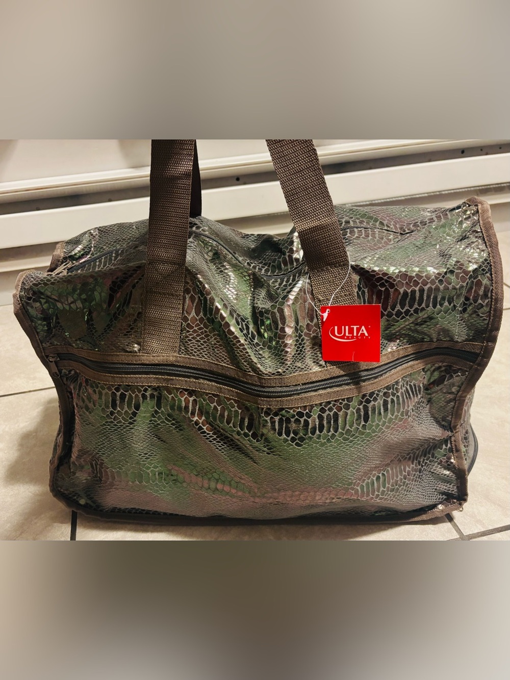 Ulta Snakeskin Overnight Travel Bag